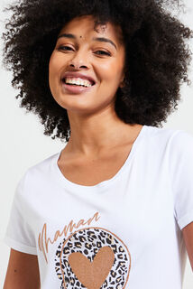 Tshirt print femme