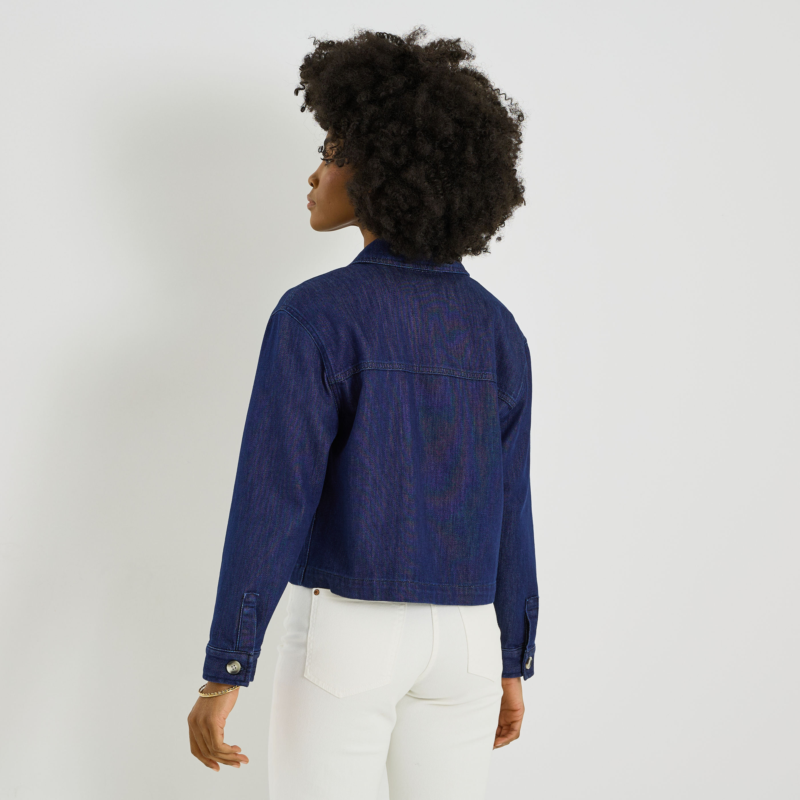 Veste courte en jean femme