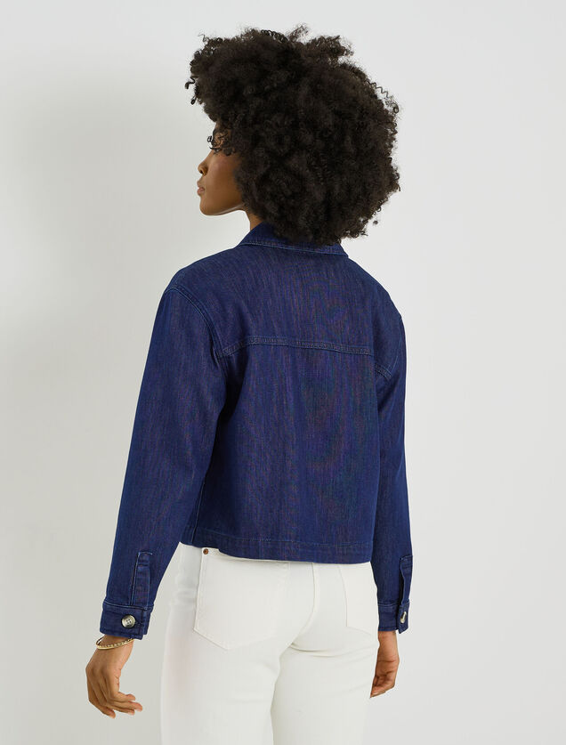 Veste courte en jean femme