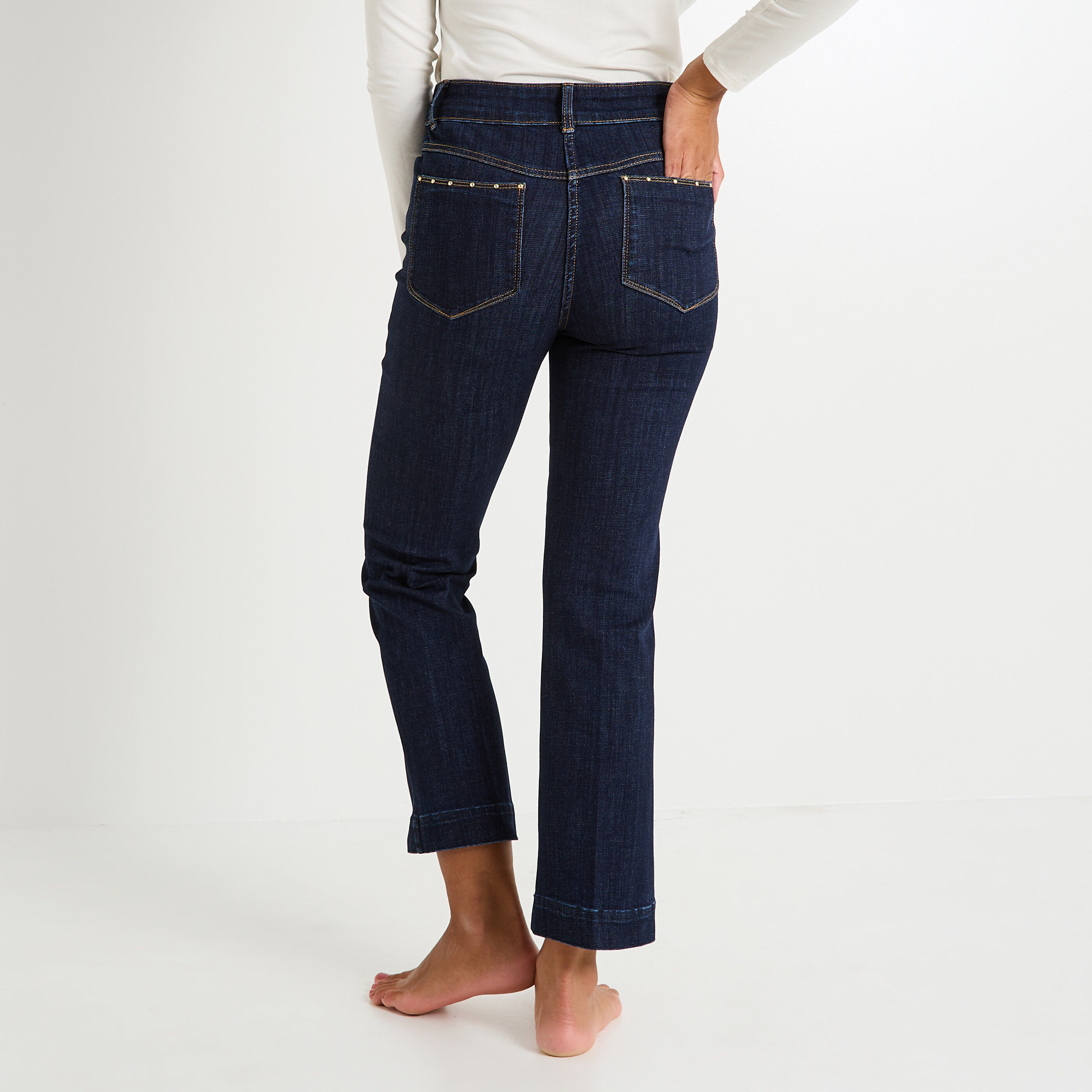 Jean bootcut raccourci IBIZA RB02 femme