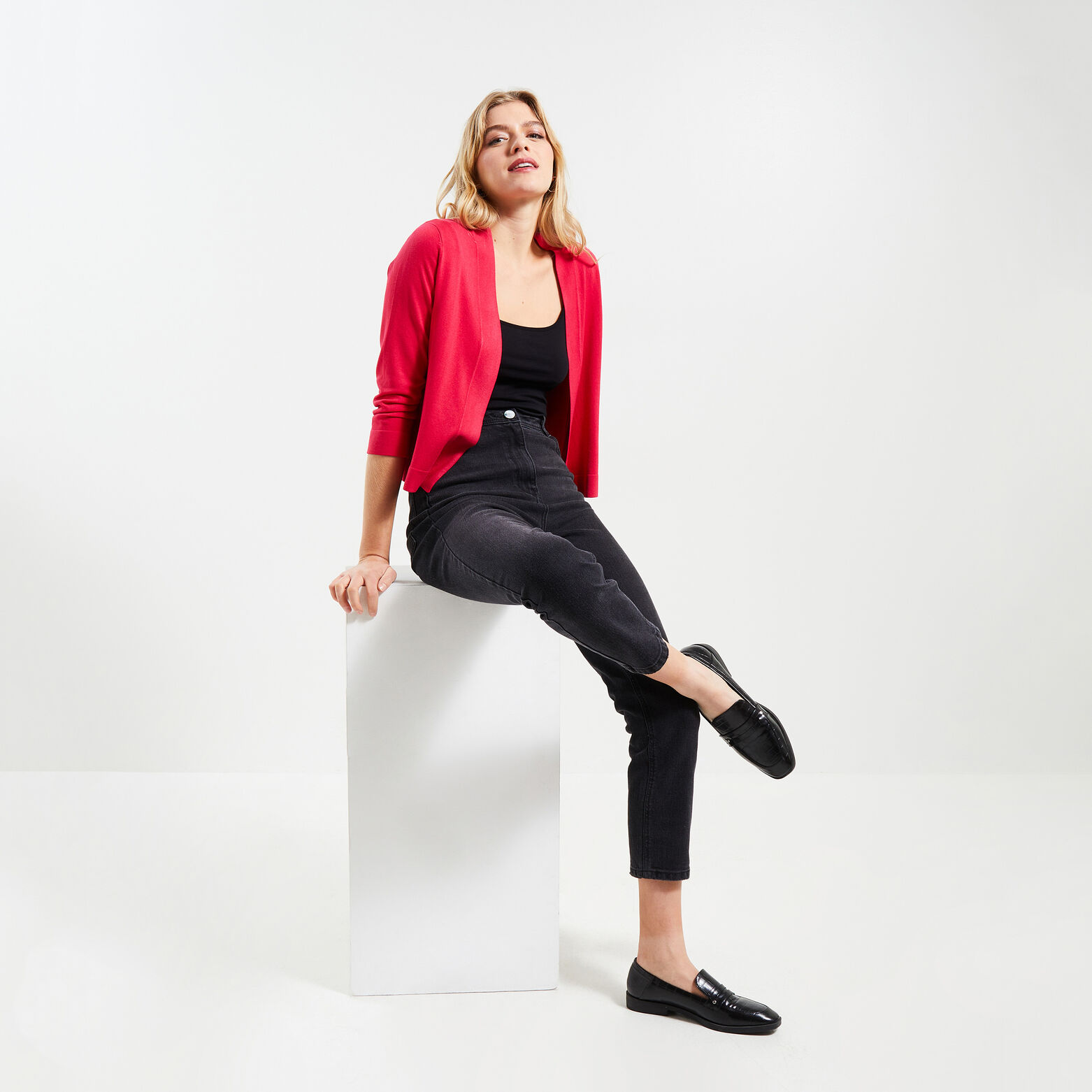 Gilet court femme