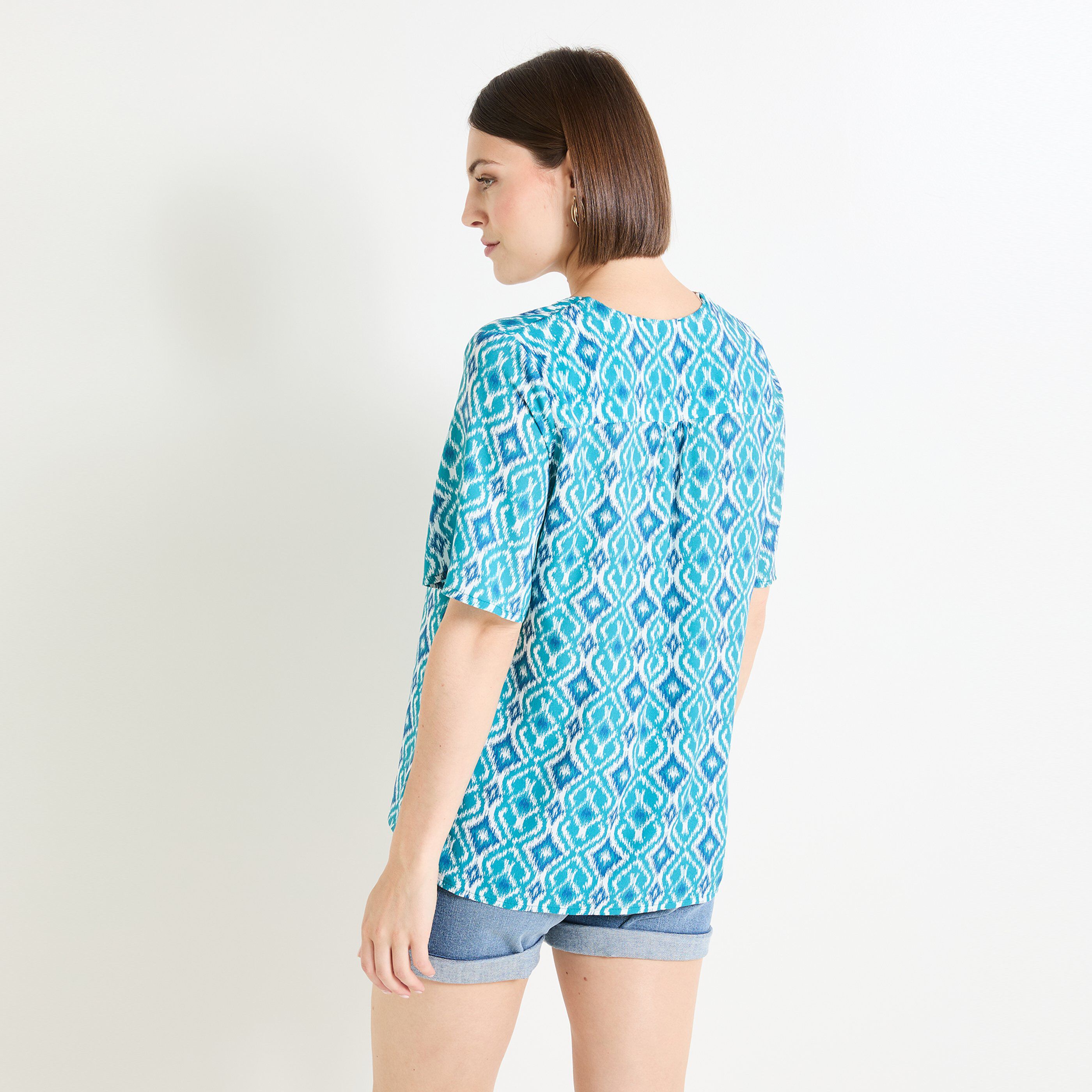 Blouse imprim&eacute;e femme