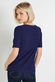 Tshirt maille ajourée femme