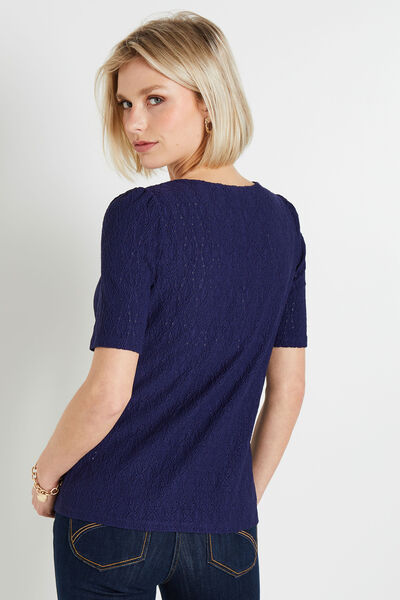 Tshirt maille ajourée femme