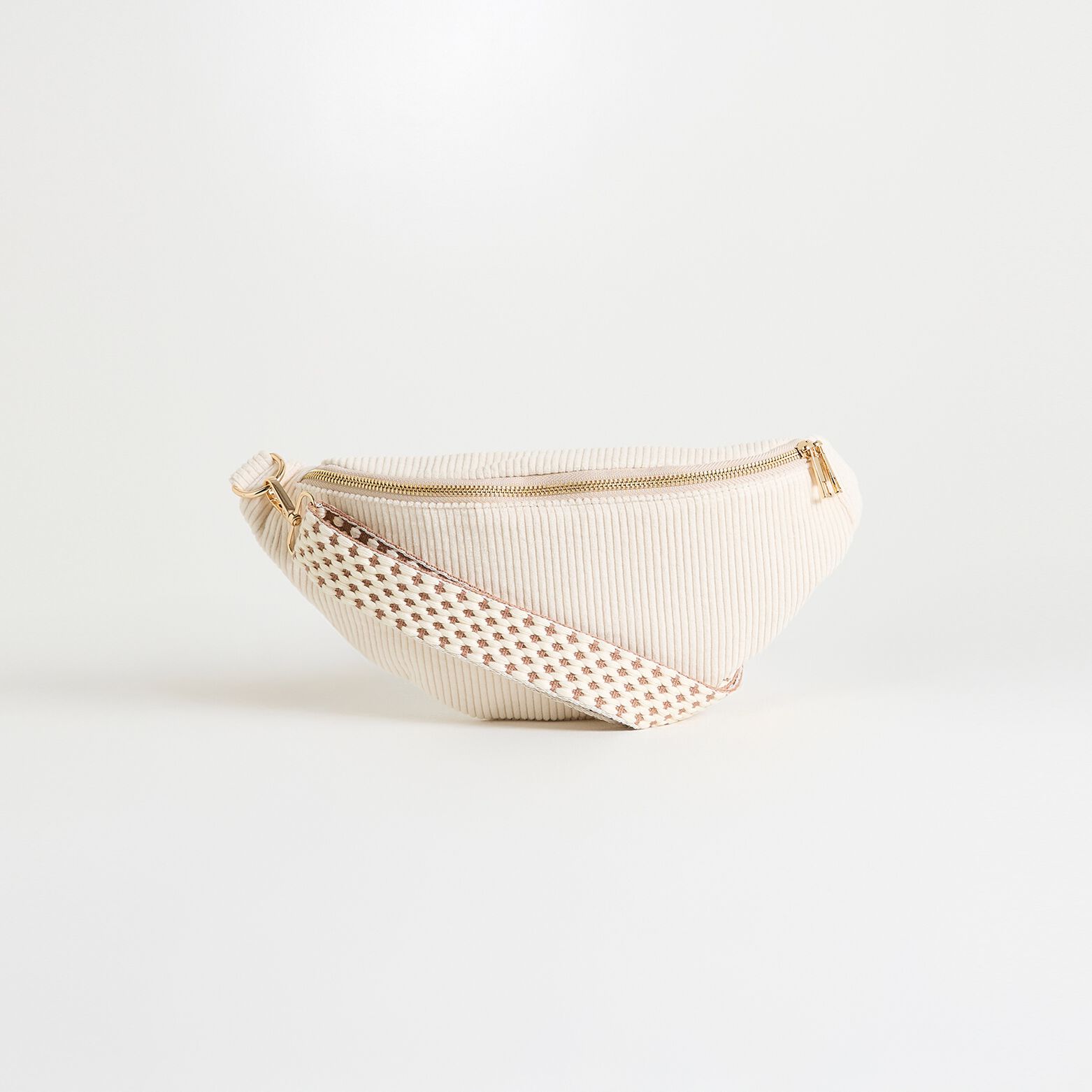 Sac banane en velours femme