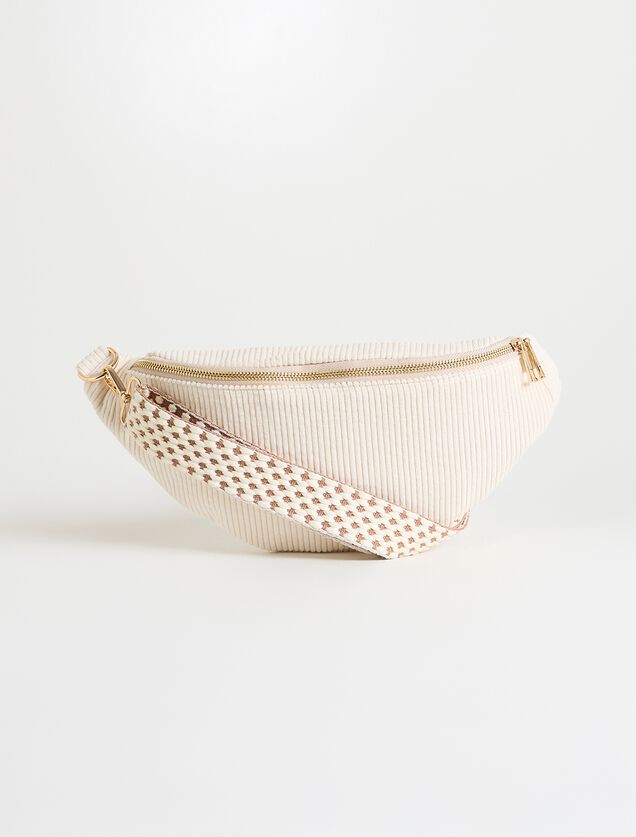 Sac banane en velours femme