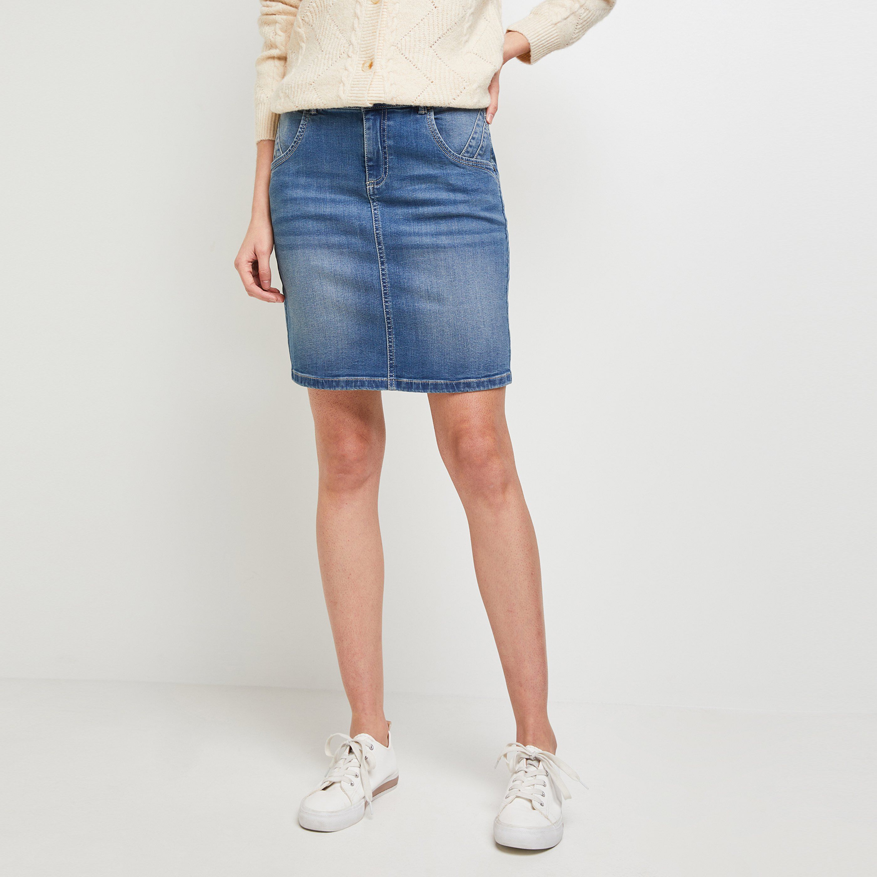 Jupe crayon jean 2025 femme