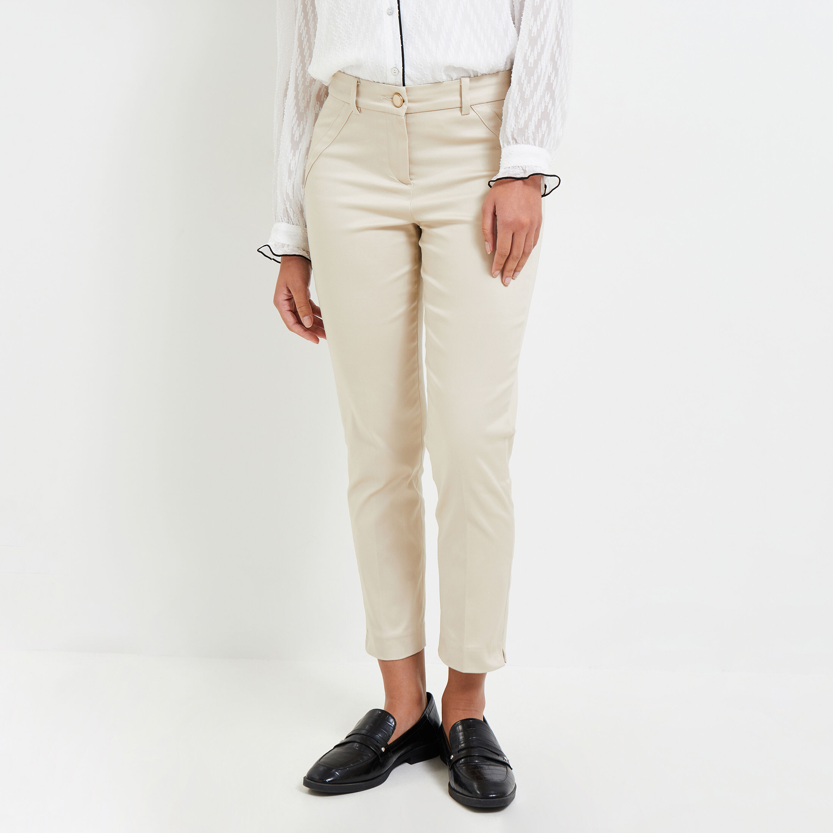 Pantalons cigarettes femme Grain de Malice