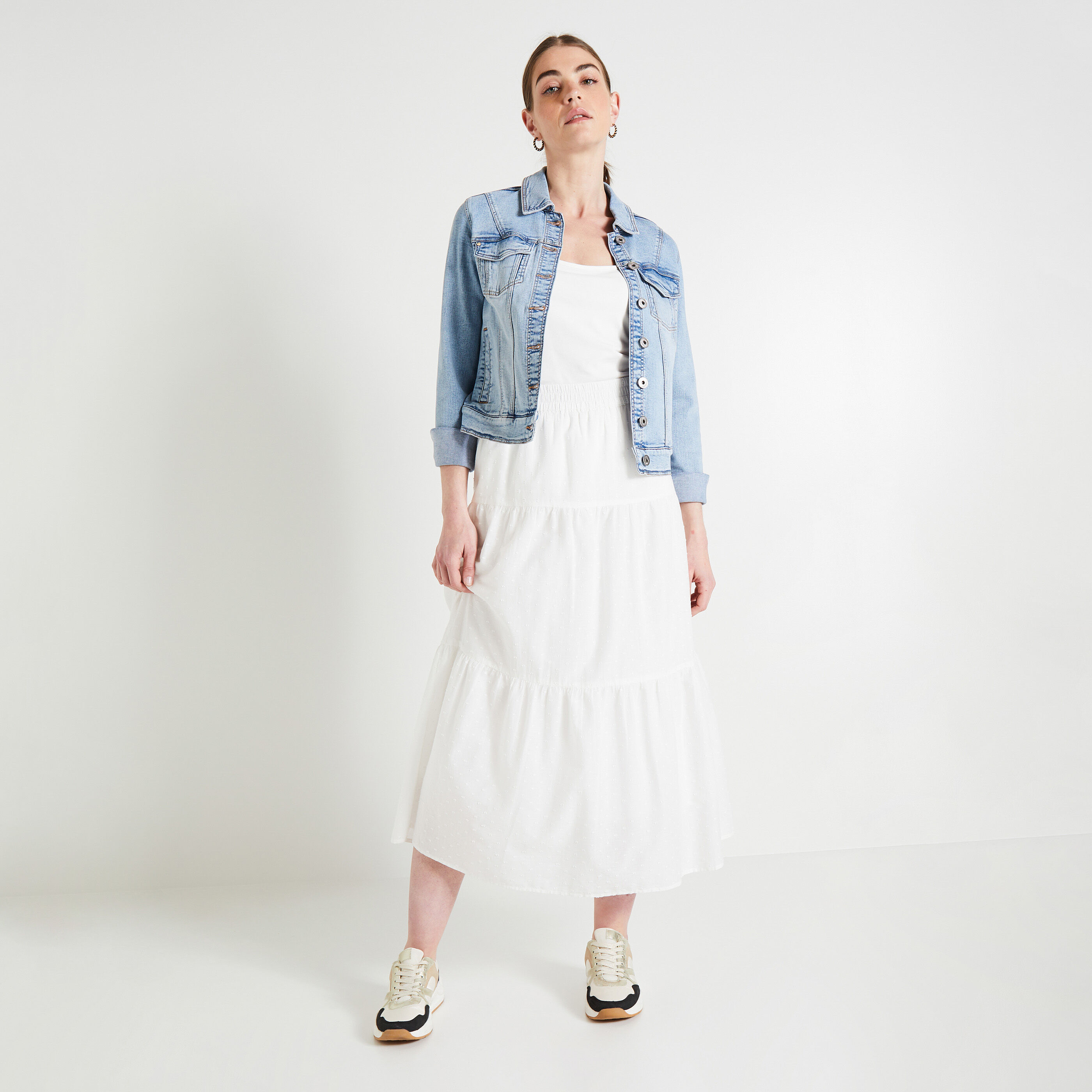 Jupe longue fluide femme