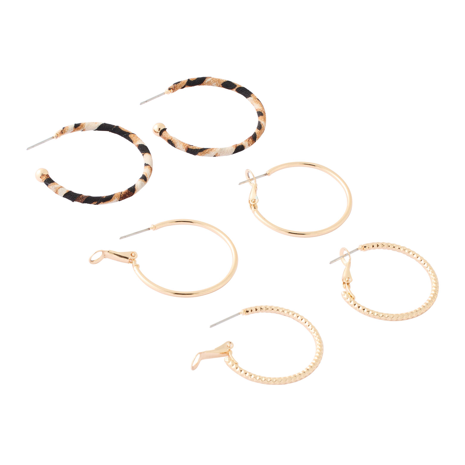 Set de 3 paires de créoles