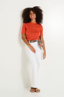 Pull manches courtes femme