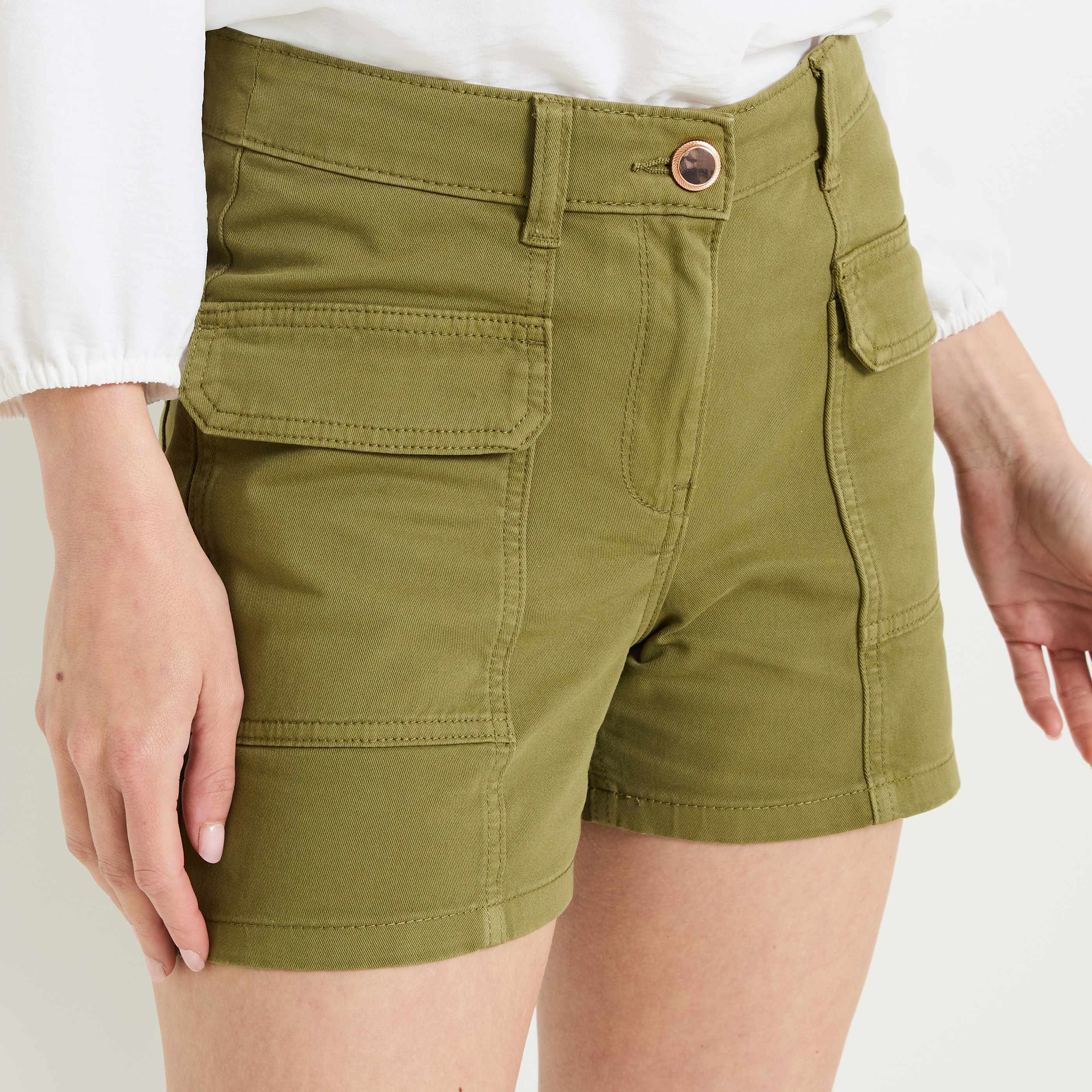 Short en denim femme