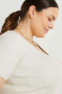 Pull manches courtes femme