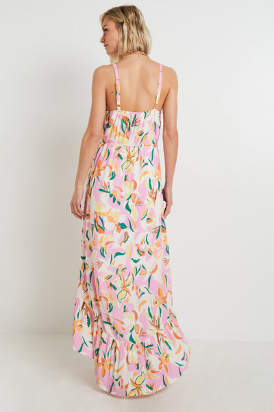 Robe longue imprimée femme