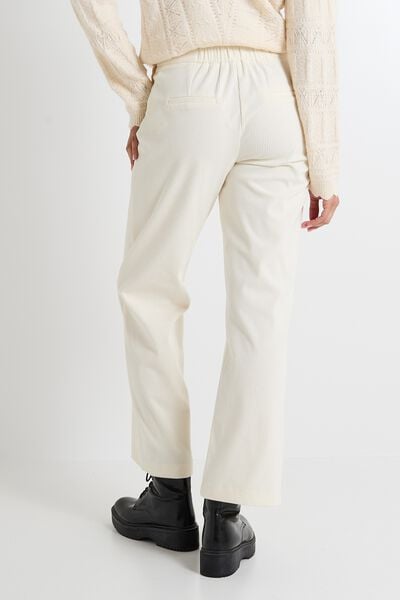 Pantalon à pont velours femme