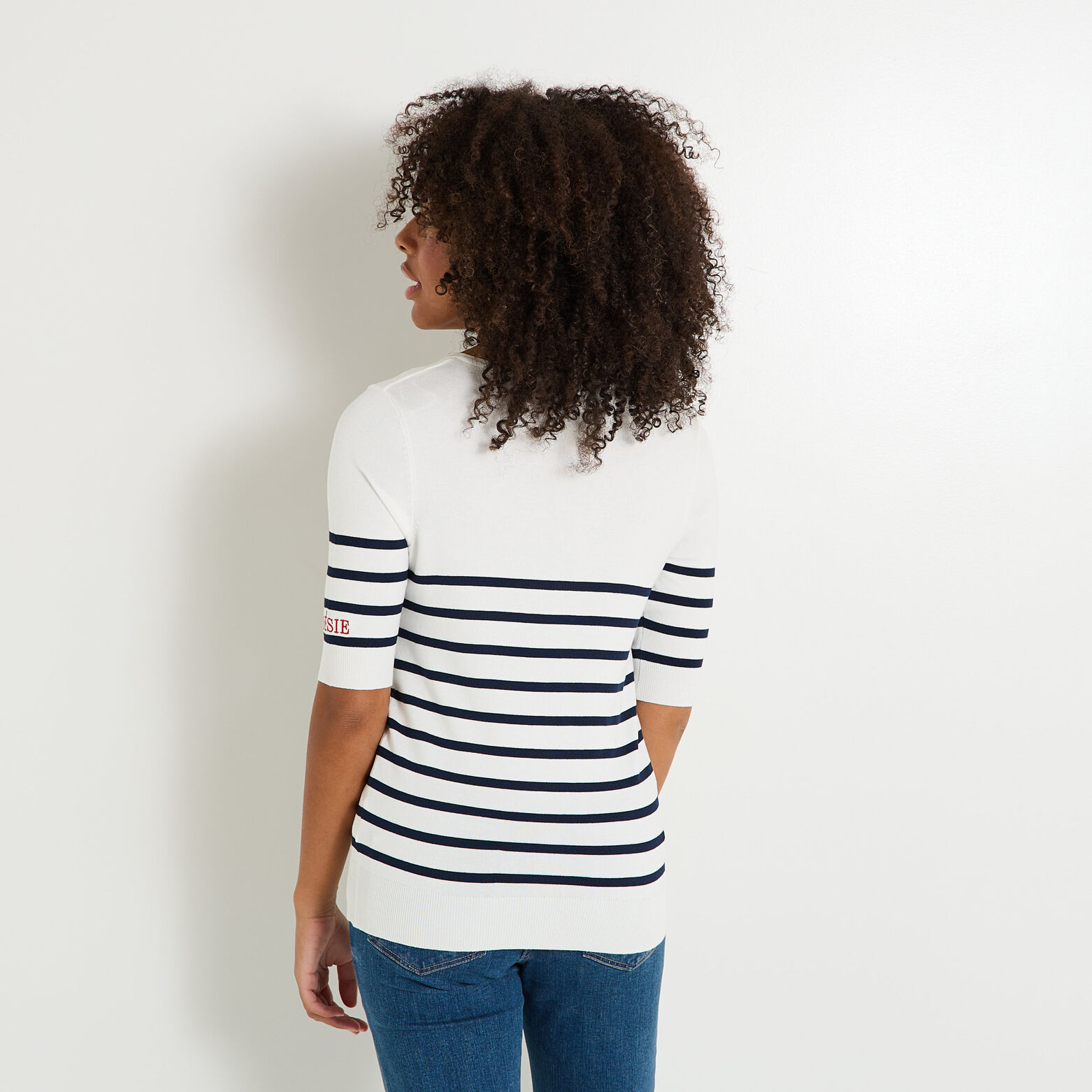 Pull manches courtes femme
