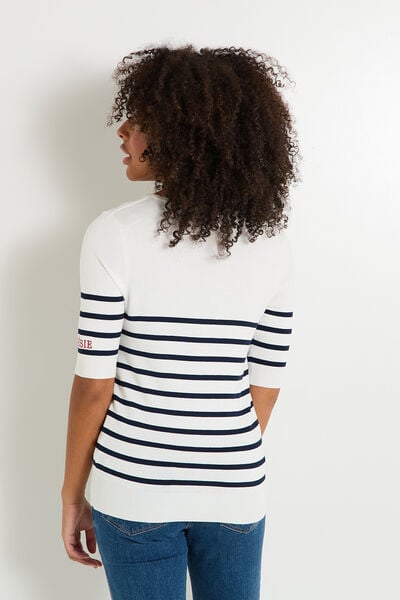 Pull manches courtes femme