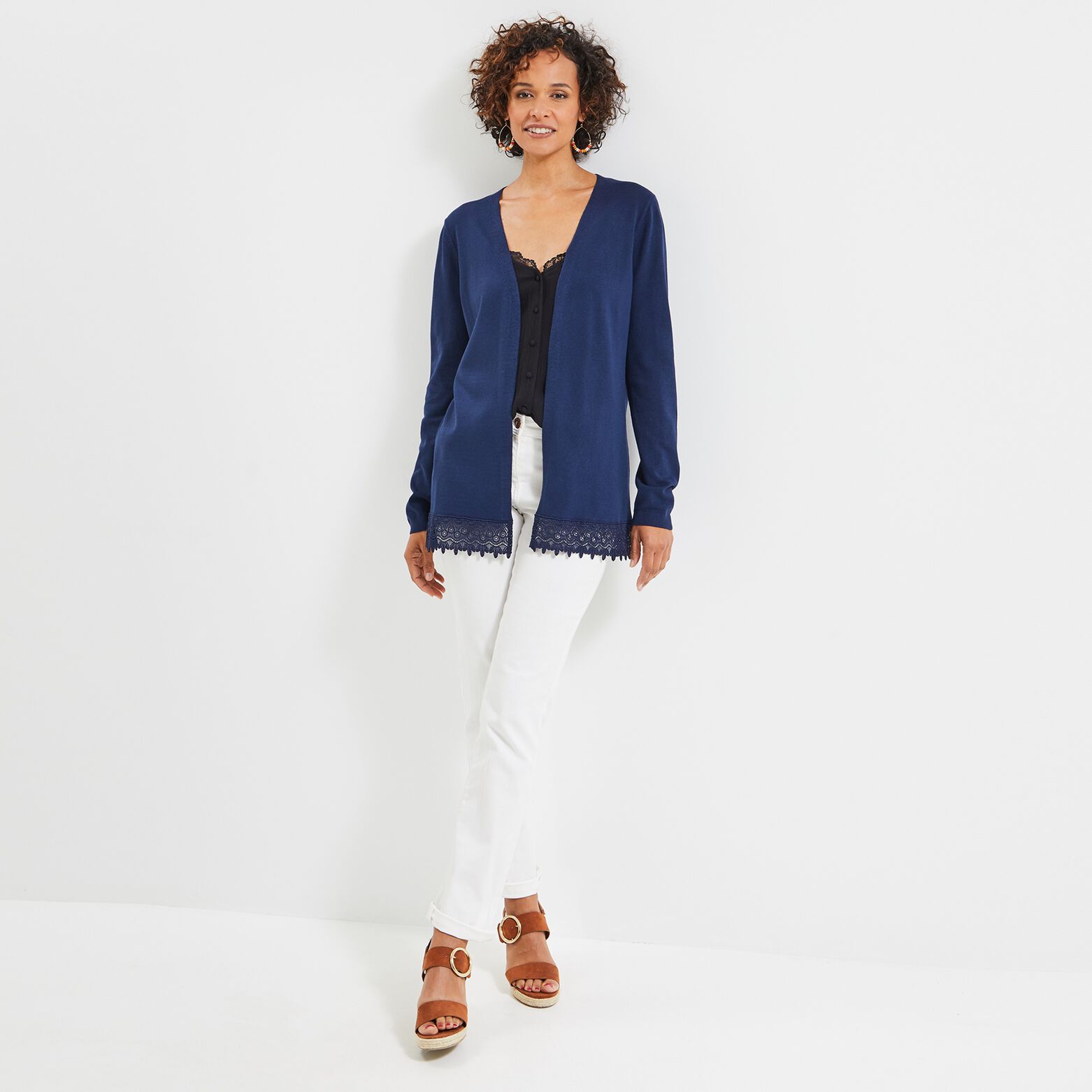 Gilet mi long femme
