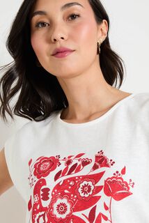 Tshirt print femme