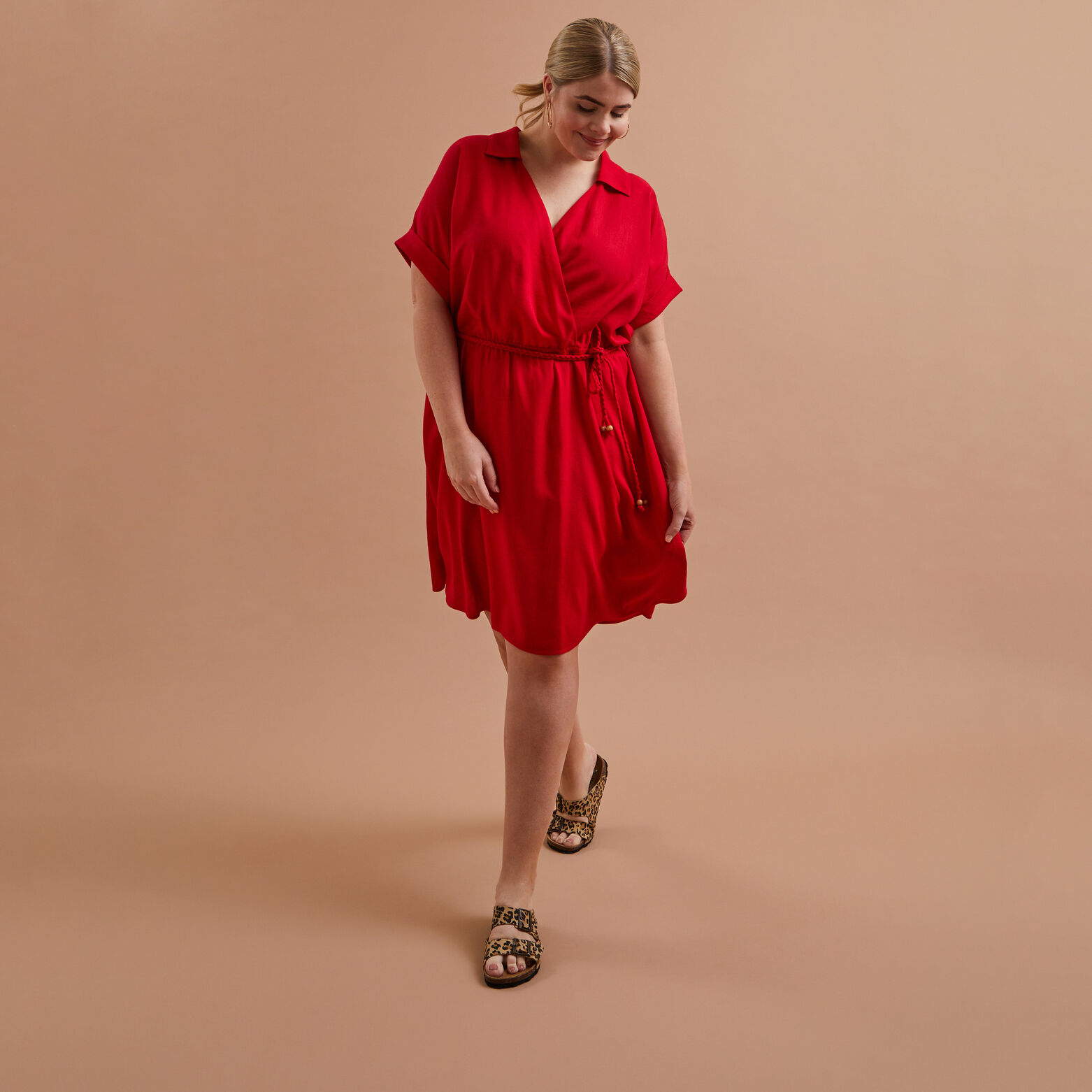 Robe cache coeur femme