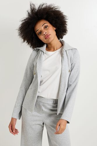 Blazer capuche amovible femme
