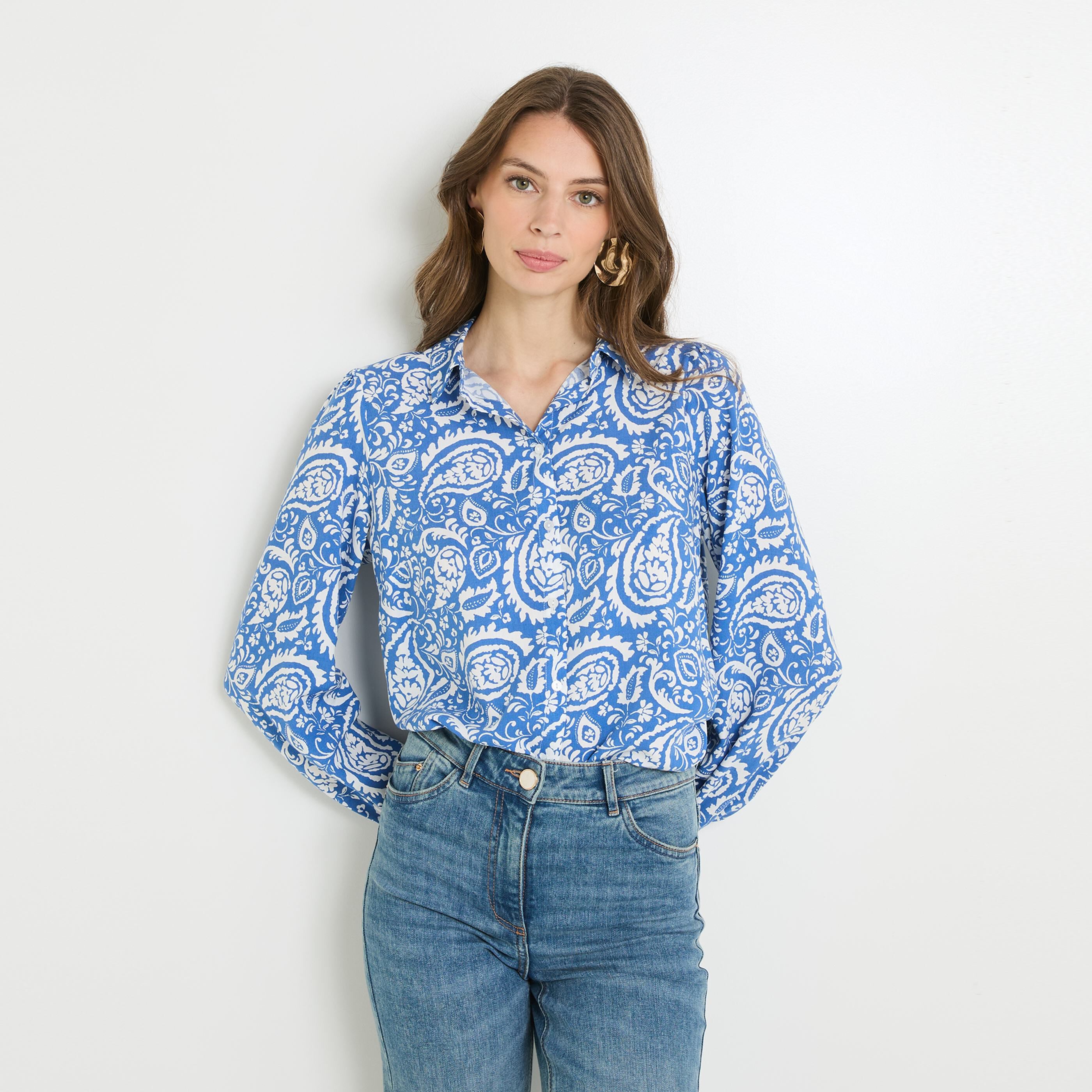 Chemise imprimee femme MARINE Graindemalice