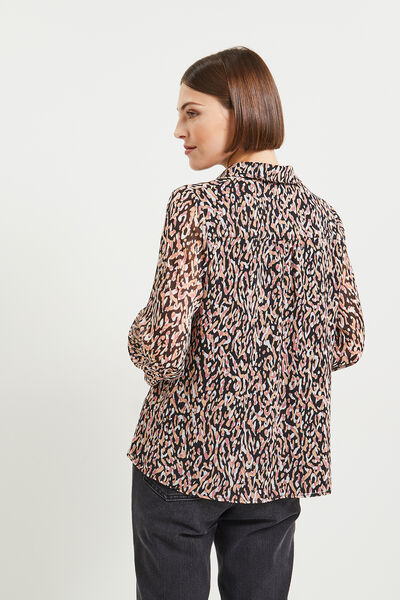Blouse voile imprimée femme