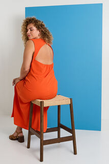 Robe longue chic satinée