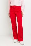 Pantalon flare rouge femme