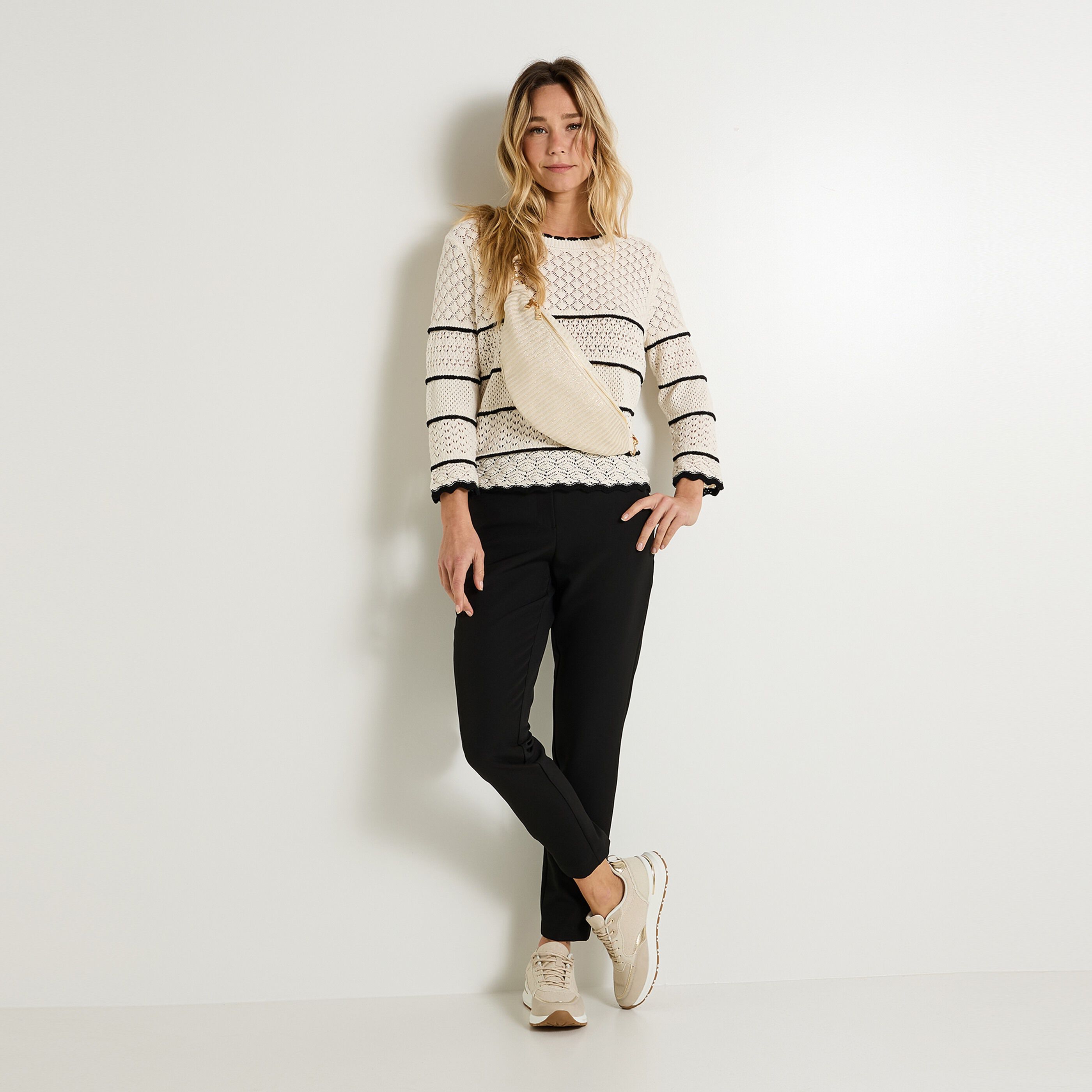 Pantalon cigarette femme