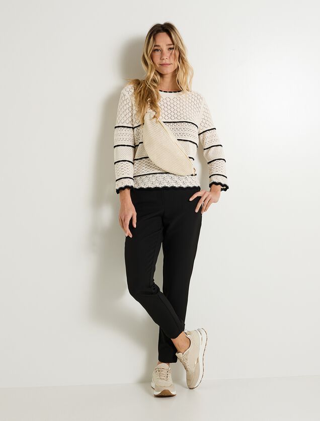 Pantalon cigarette femme