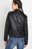 Blouson simili noir femme
