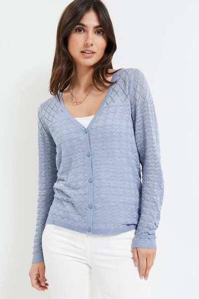 Gilet ajouré femme