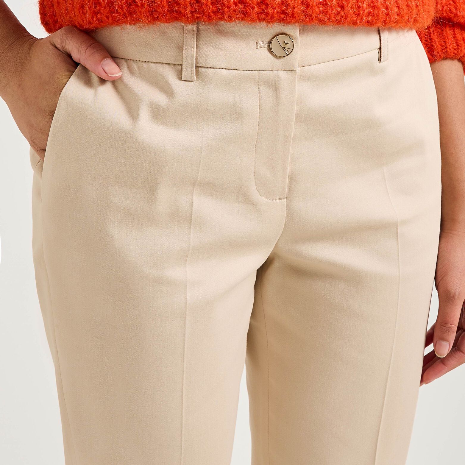 Pantalon cigarette femme