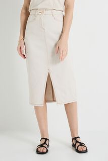 Jupe longue en denim femme