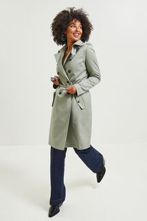 Trench long femme