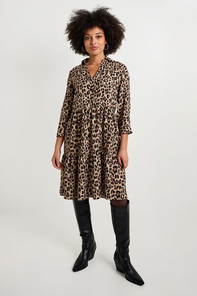 Robe imprimé léopard femme