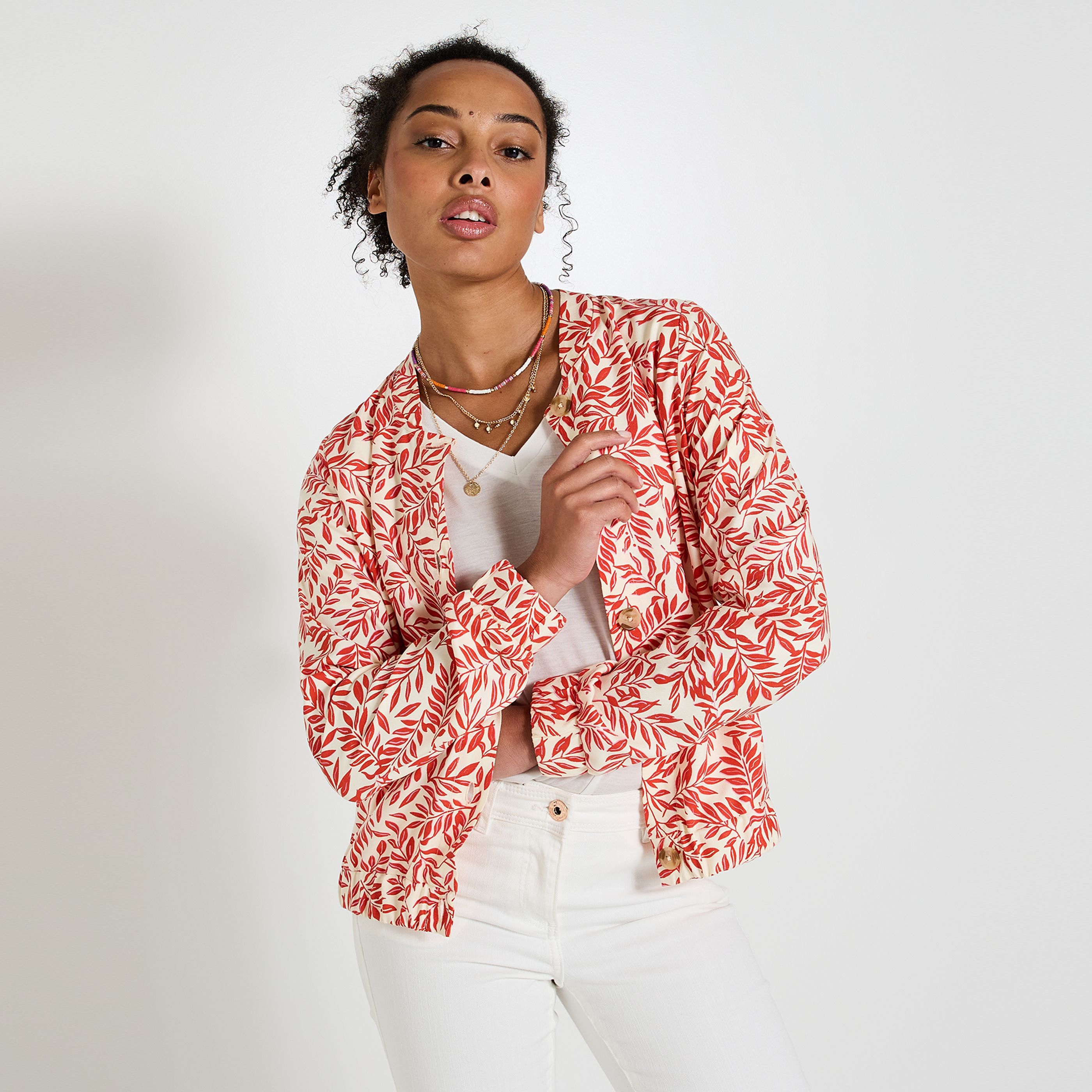 Veste imprimée femme 2025