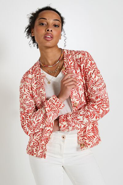 Veste bomber imprimée femme