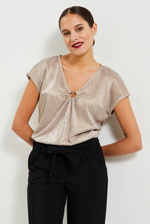 Tshirt col V femme