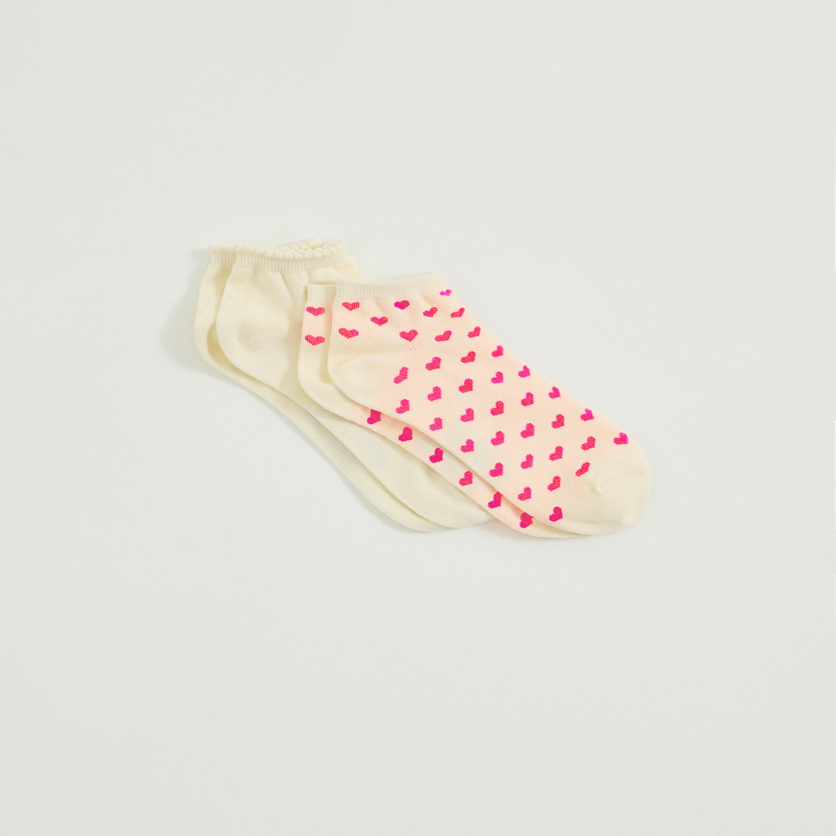 Lot de 2 paires de socquettes femme