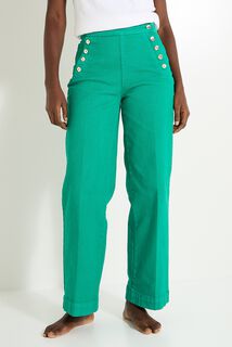 Jean flare raccourci POMPON femme