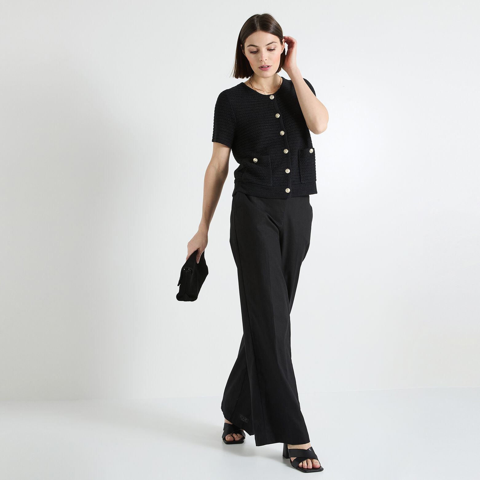 Gilet manches courtes femme
