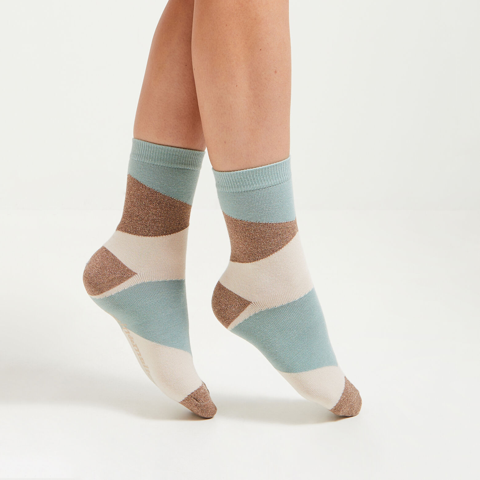 Chaussettes color block femme
