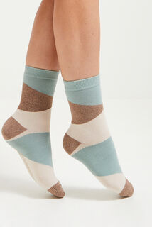 Chaussettes color block femme