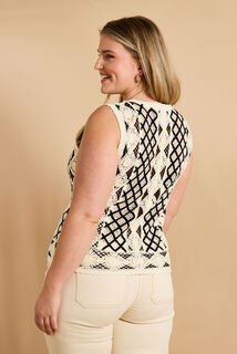 Gilet en crochet femme