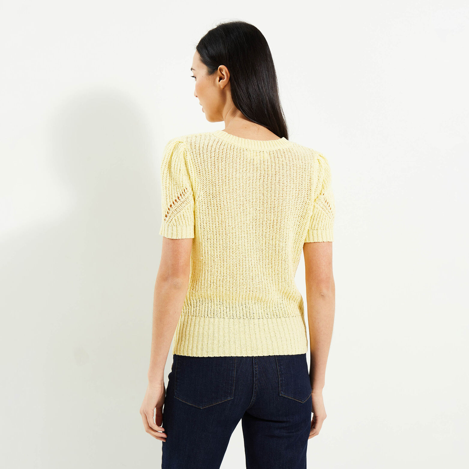 Pull manches courtes femme