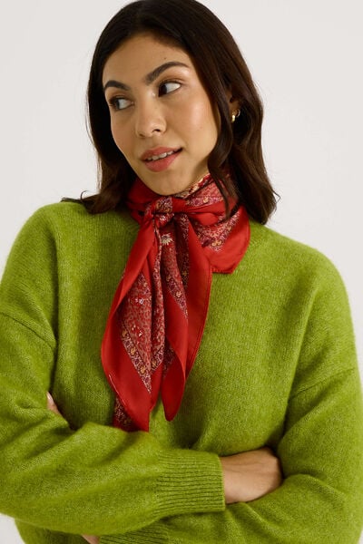 Foulard carré imprimé femme