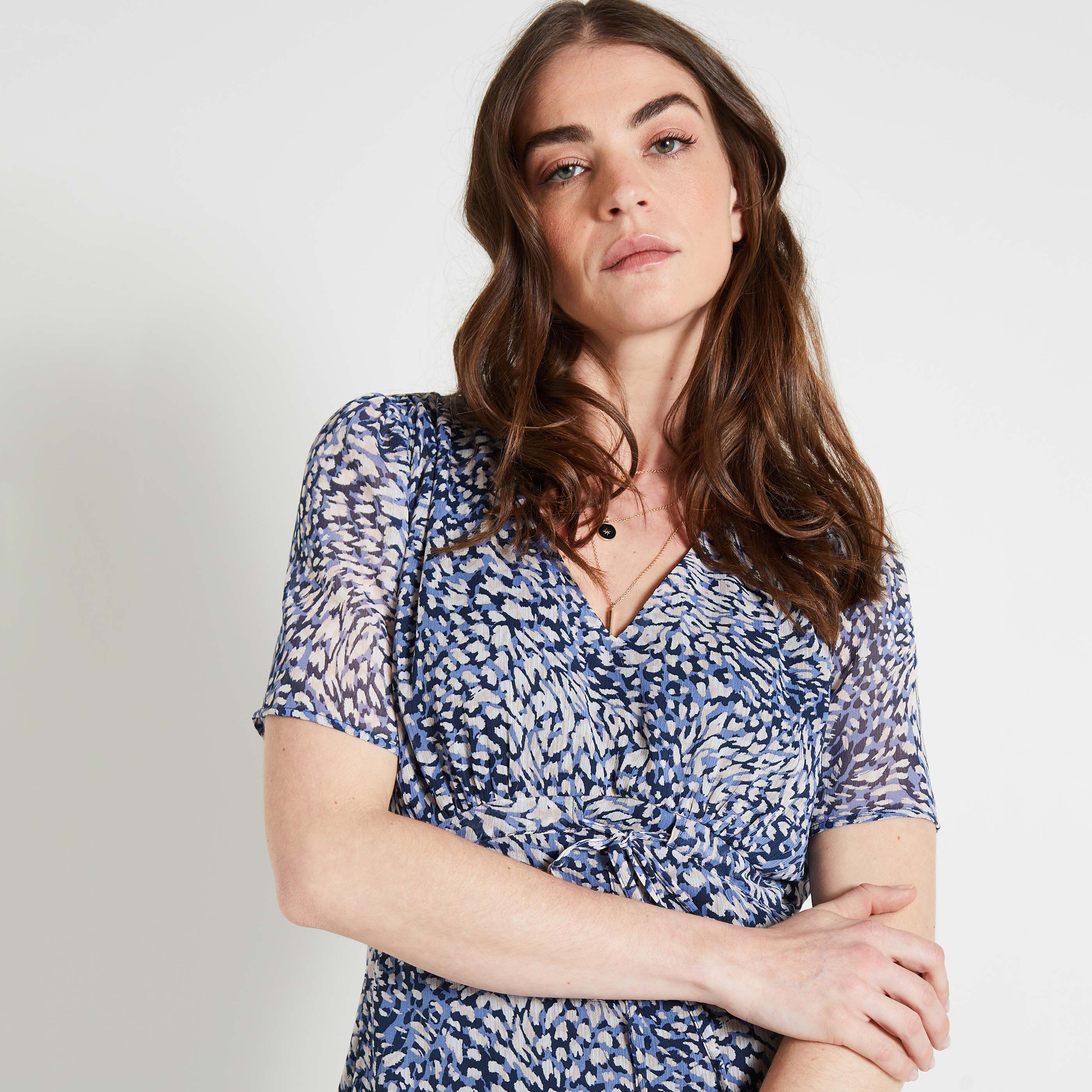 Robe imprim&eacute;e femme