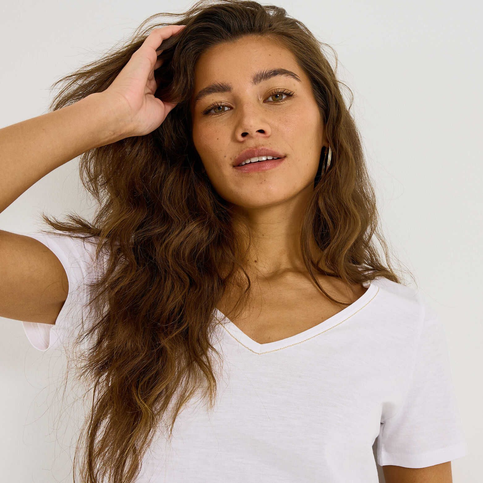 Tshirt print femme BLANC CASSE